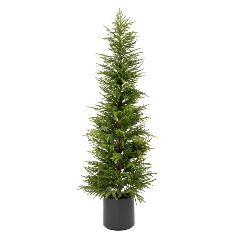 REAL TOUCH CHRISTMAS TREE 180CM IN BLACK POT