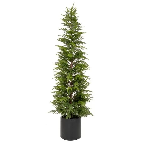 REAL TOUCH CHRISTMAS TREE 210CM IN BLACK POT