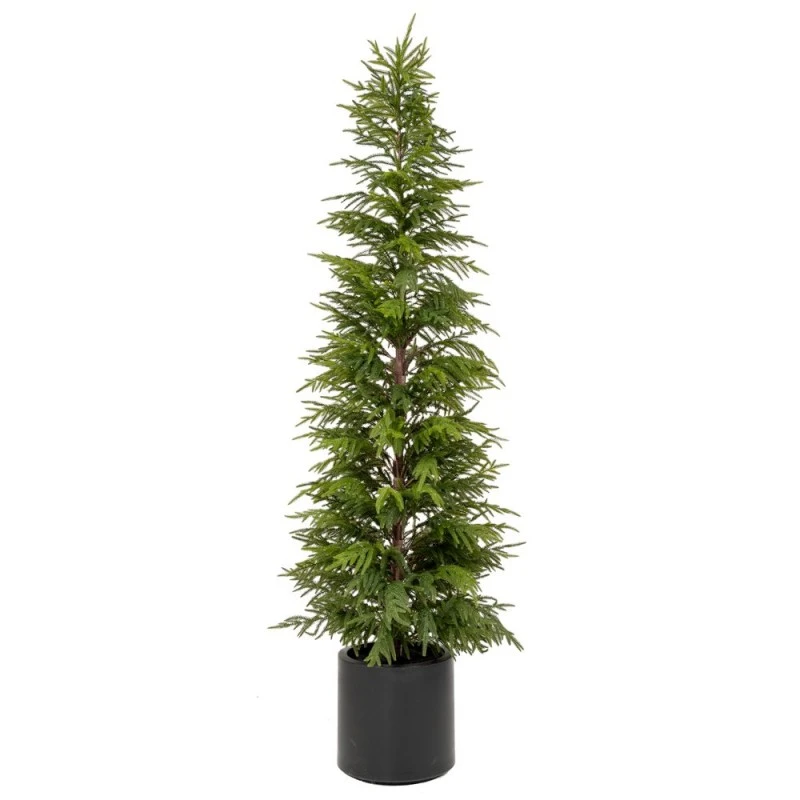 REAL TOUCH CHRISTMAS TREE 210CM IN BLACK POT