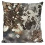 COTTON VELVET FILLED CUSHION 45X45CM SNOWFLAKE DESIGN
