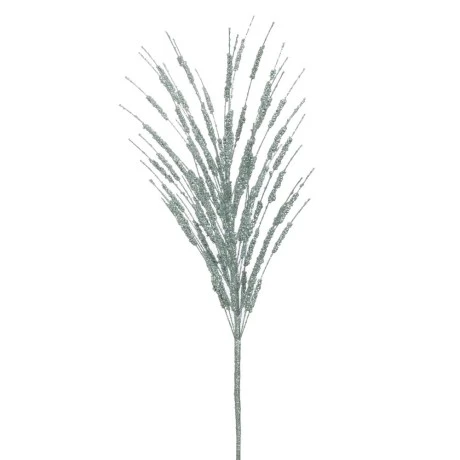 SLATE GREEN GLITTER PINE STEM 60CM