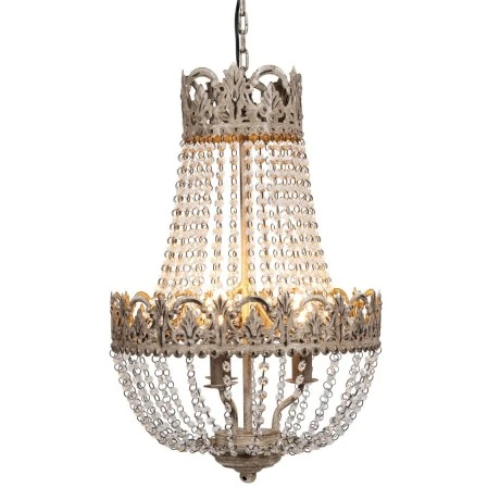 VINTAGE CHANDELIER WITH CRYSTALS 3 LIGHTS D40Χ66CM