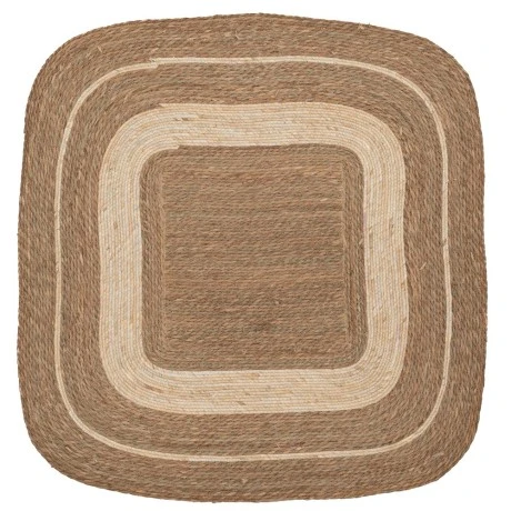 NATURAL ROPE SQUARE CARPET 180X180CM