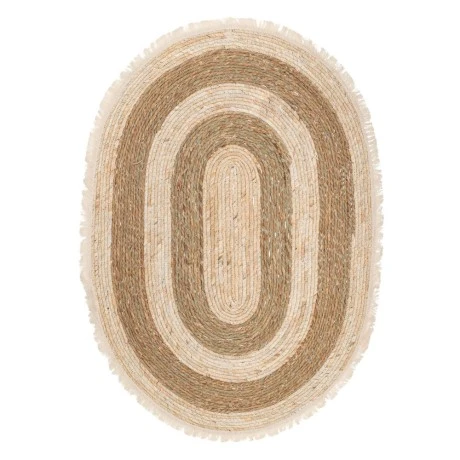 NATURAL ROPE OVAL CARPET 70X100CM