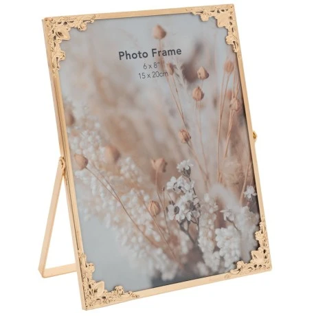 GOLD METAL PHOTO FRAME 15X20 CM