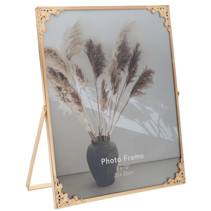 GOLD METAL PHOTO FRAME 20X25 CM