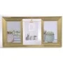 GOLD MDF MULTI PHOTO FRAME 40x20CM FOR 3 PHOTOS