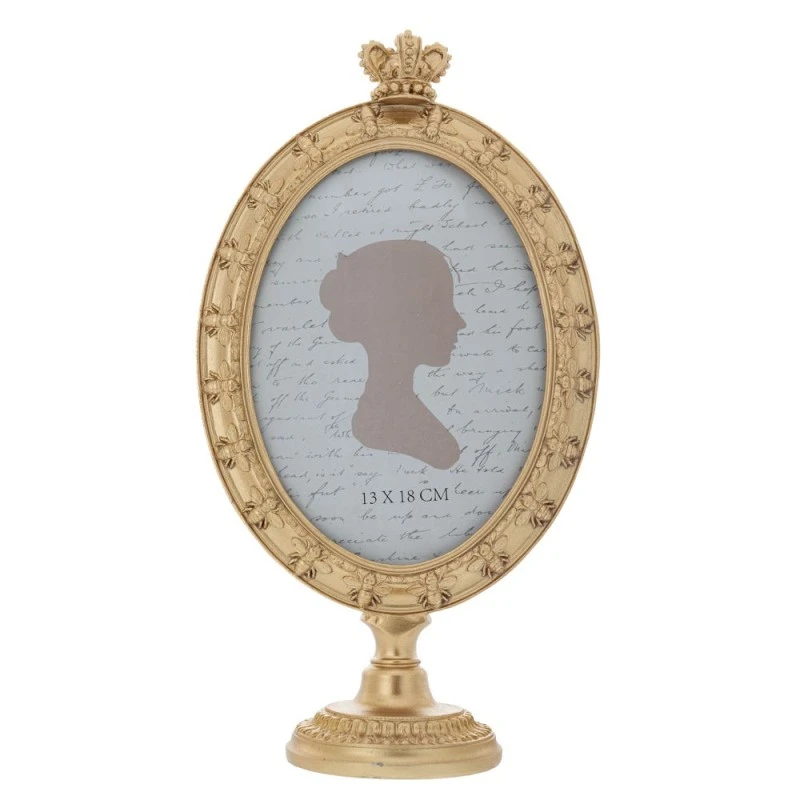 DECO GOLD POLYRESIN PHOTO FRAME 16X29CM