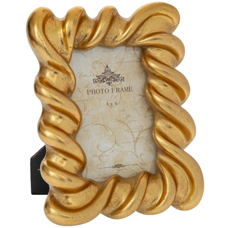 DECO GOLD RESIN PHOTO FRAME 17X3X22,5CM