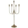 GOLD METAL 5 PIECE CANDLE HOLDER 24X24X74CM