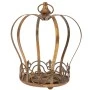 GOLD METAL CANDLE HOLDER CROWN 25X22X29CM