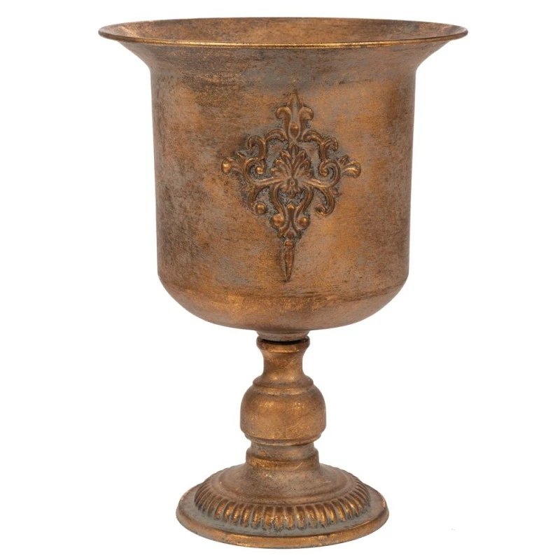 DECO GOLD METAL AMPHORA VASE 30,5X30,5X41,5CM
