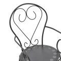 Monasty pakoworld stackable armchair black metal 49x55x90cm