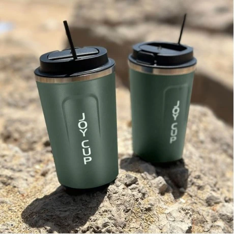 Θερμός ποτήρι Joy Cup χρώμα πράσινο 380ml