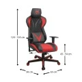 ΒΣ6100-R ΜΑΥΡΟ/ΚΟΚΚΙΝΟ ΠΟΛΥΘΡΟΝΑ GAMING - 01.0146