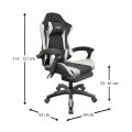 A6060 ΜΑΥΡΟ/ΛΕΥΚΟ ΠΟΛΥΘΡΟΝΑ GAMING/ΜΕ ΥΠΟΠΟΔΙΟ