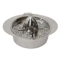 Homeplus lemon squeezer inox with 2 cones in silver color 18x15x14cm.