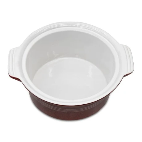 Fireproof circled hull in red color 29x26x11,5cm.