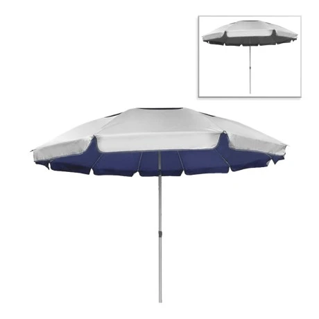 Aluminum beach umbrella with sun protection 2.20m.