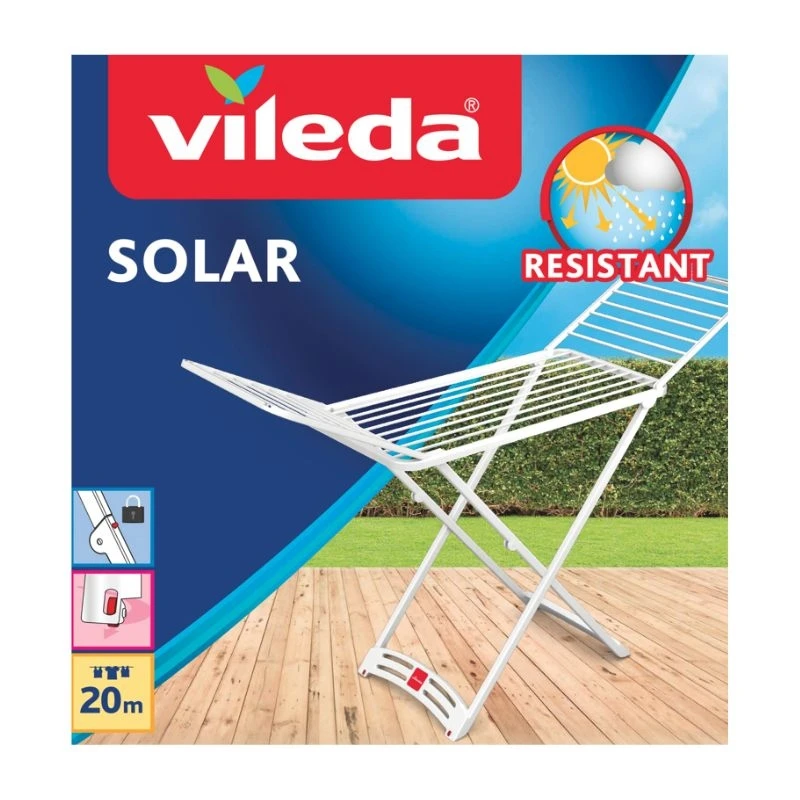 Solar Vileda 20m. resin clothesline made in Italy 182x55x88cm.