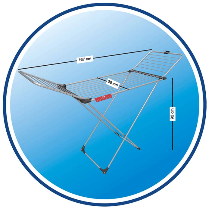 ALUMINIUM 100 Vileda aluminum clothesline 167x56x92cm.