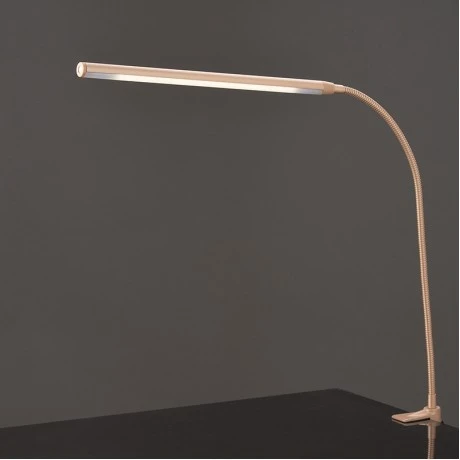 LED touch desk lamp with clamp 5W metal color gold 35.5x85cm.