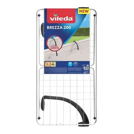 Απλώστρα ρούχων μπαλκονιού Vileda Brezza 200 πτυσσόμενη μήκος απλώματος 18m.