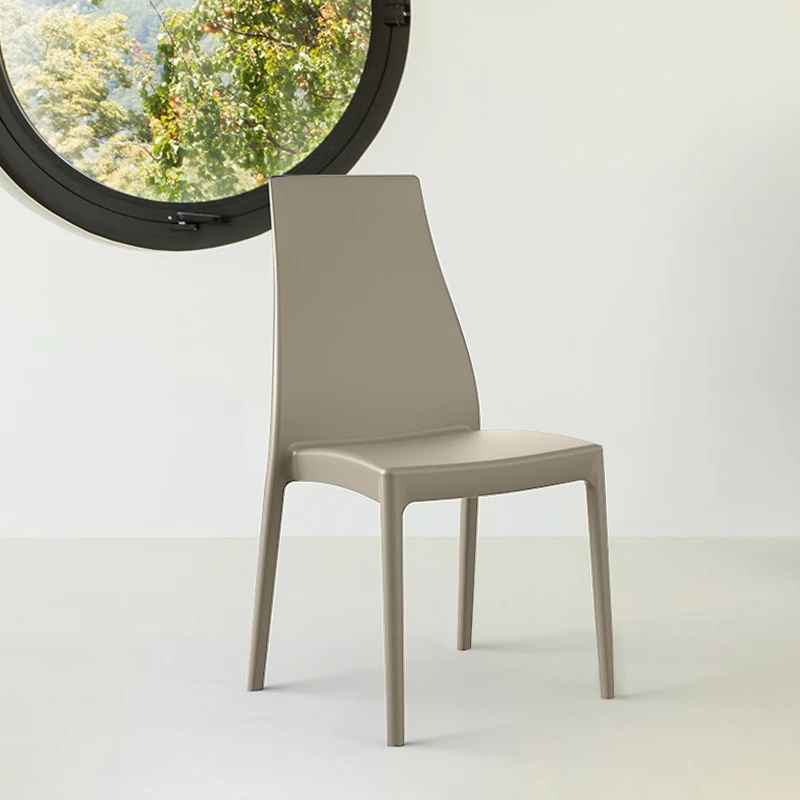 Καρέκλα πολυπροπυλενίου σε dove grey χρώμα 45x56x94 εκ. MIRANDA SIESTA