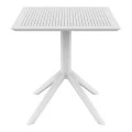 ΣΚΑΙ ΤΡΑΠΕΖΙ 80X80X74εκ. WHITE ΠΟΛ/ΝΙΟΥ - 20.0244