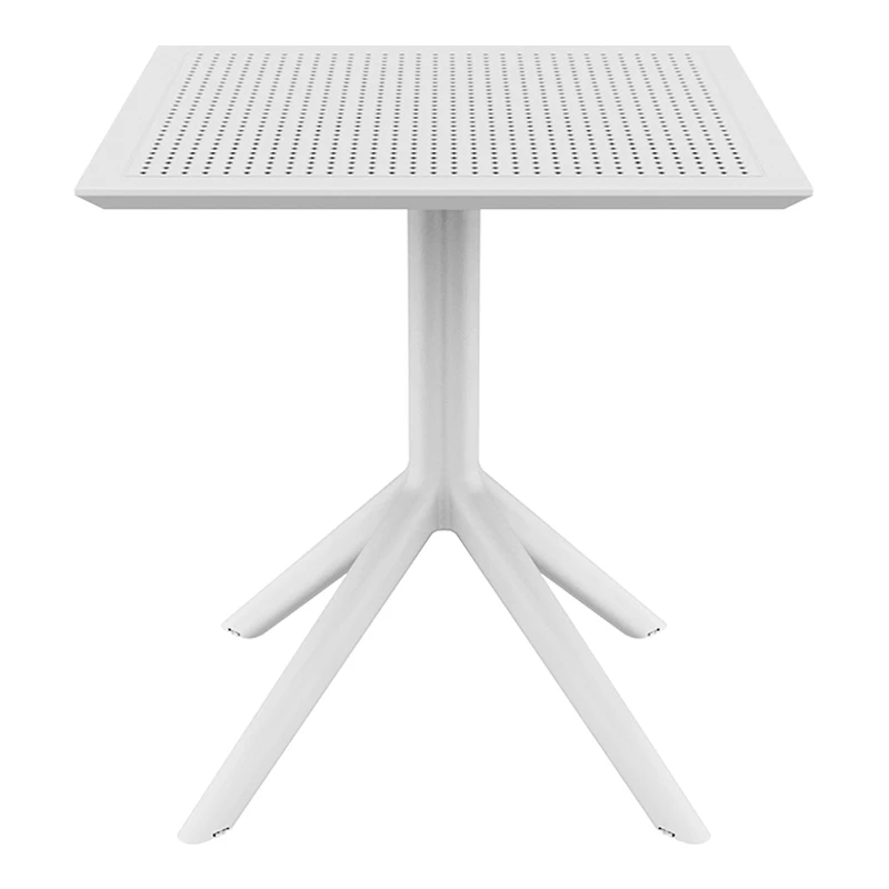 ΣΚΑΙ ΤΡΑΠΕΖΙ 80X80X74εκ. WHITE ΠΟΛ/ΝΙΟΥ - 20.0244