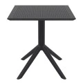 ΣΚΑΙ ΤΡΑΠΕΖΙ 80X80X74εκ. BLACK ΠΟΛ/ΝΙΟΥ - 20.0246
