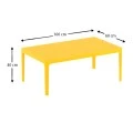 ΣΚΑΙ ΤΡΑΠΕΖΙ 100Χ60Χ40εκ. YELLOW ΠΟΛ/ΝΙΟΥ - 20.0279