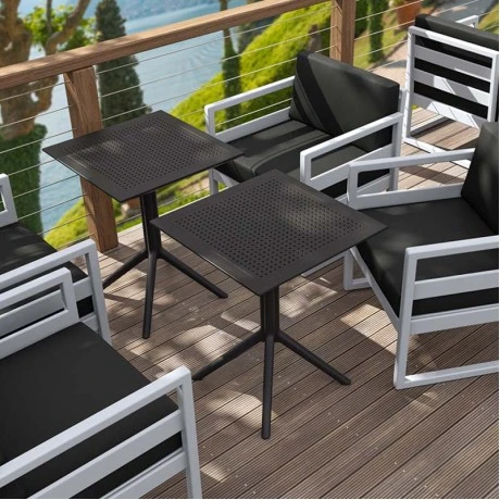 ΣΚΑΙ ΤΡΑΠΕΖΙ ΠΤΥΣ/ΝΟ 60Χ60X74εκ. BLACK ΠΟΛ/ΝΙΟΥ - 20.0283
