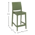 ΜΑΓΙΑ ΣΚΑΜΠΟ MΠAP65εκ. OLIVE GREEN ΠΟΛ/ΝΙΟΥ - 20.0390