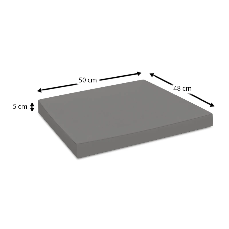 PARIS ΜΑΞΙΛΑΡΙ LOUNGE ΠΟΛ/ΝΑΣ 50Χ48Χ5εκ. DARK GREY
