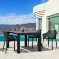 ΒΕΓΚΑΣ BLACK 100X100/140εκ. ΕΠΕΚΤ.ΤΡΑΠΕΖΙ ΠΟΛ/ΝΙΟΥ - 20.0572