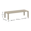 ΒΕΓΚΑΣ DOVE GREY 100X260/300εκ. ΕΠΕΚΤ.ΤΡΑΠΕΖΙ ΠΟΛ/ΝΙΟΥ - 20.0578