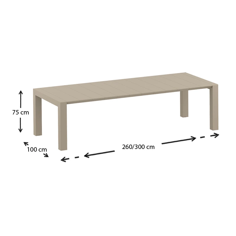 ΒΕΓΚΑΣ DOVE GREY 100X260/300εκ. ΕΠΕΚΤ.ΤΡΑΠΕΖΙ ΠΟΛ/ΝΙΟΥ - 20.0578