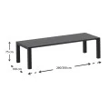 ΒΕΓΚΑΣ BLACK 100X260/300εκ. ΕΠΕΚΤ.ΤΡΑΠΕΖΙ ΠΟΛ/ΝΙΟΥ - 20.0580