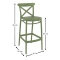 ΚΡΟΣ ΣΚΑΜΠΟ 65εκ. OLIVE GREEN ΠΟΛ/ΝΙΟΥ - 20.0618