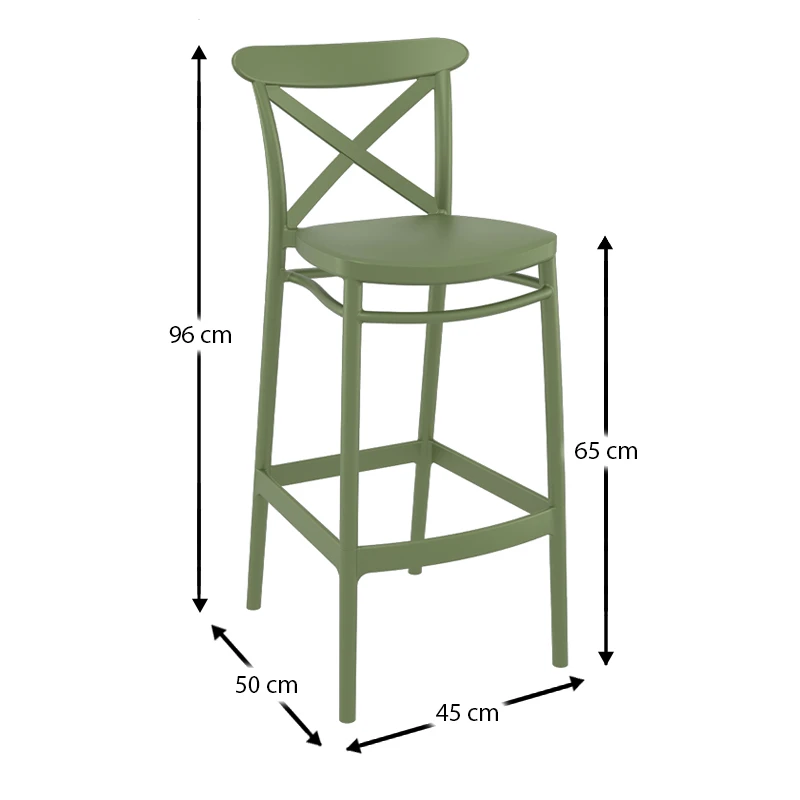 ΚΡΟΣ ΣΚΑΜΠΟ 65εκ. OLIVE GREEN ΠΟΛ/ΝΙΟΥ - 20.0618