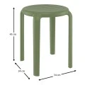 TOM 45εκ. ΣΚΑΜΠΟ OLIVE GREEN ΠΟΛ/ΝΙΟΥ