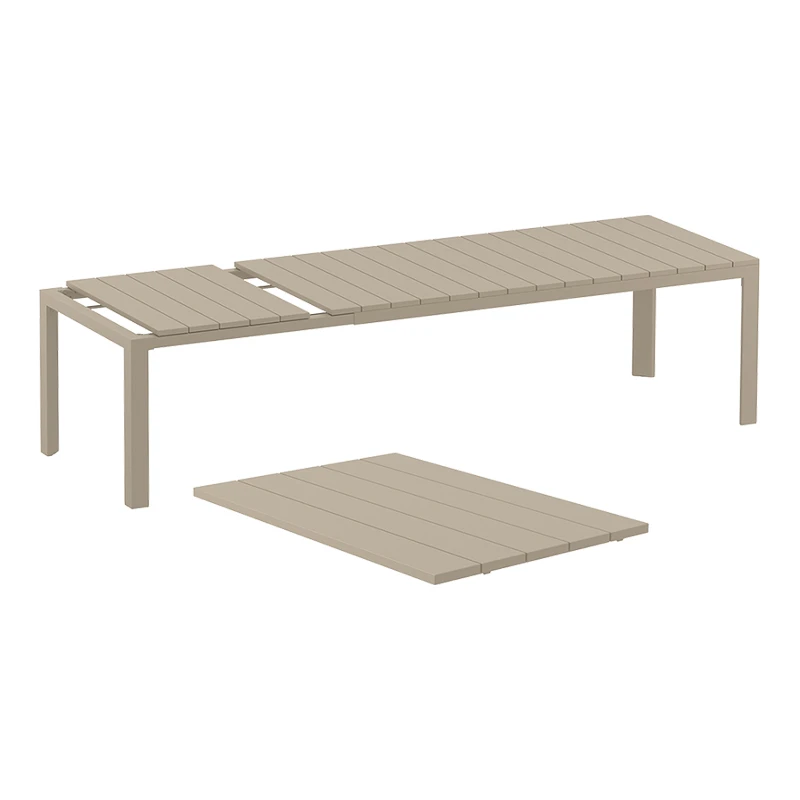 ATLANTIC TAUPE 100X210/280Χ76εκ. ΕΠΕΚΤ.ΤΡΑΠΕΖΙ ΠΟΛ/ΝΙΟΥ