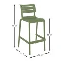 HELEN 65εκ. ΣΚΑΜΠΟ OLIVE GREEN ΠΟΛ/ΝΙΟΥ