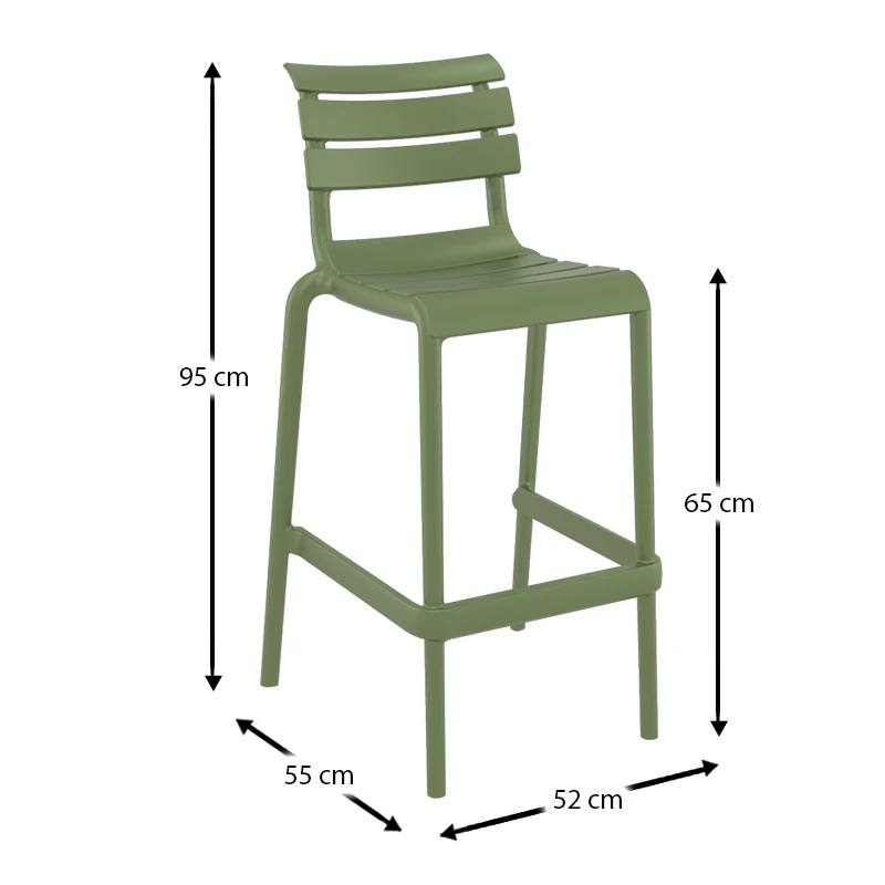 HELEN 65εκ. ΣΚΑΜΠΟ OLIVE GREEN ΠΟΛ/ΝΙΟΥ