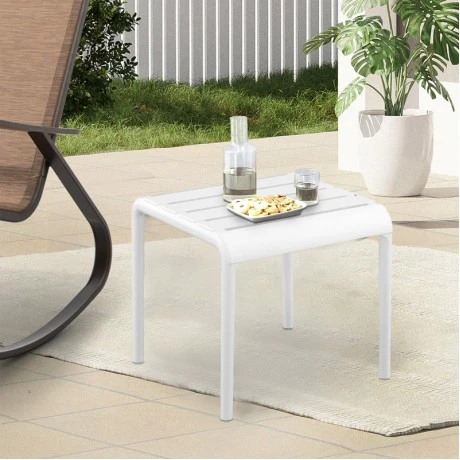 PARIS WHITE ΤΡΑΠΕΖΙ 42X41X40εκ. ΠΟΛ/ΝΙΟΥ