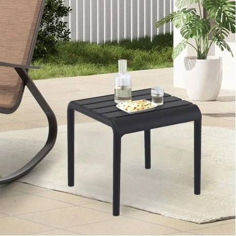 PARIS BLACK ΤΡΑΠΕΖΙ 42X41X40εκ. ΠΟΛ/ΝΙΟΥ