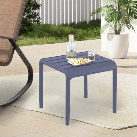 PARIS DARK GREY ΤΡΑΠΕΖΙ 42X41X40εκ. ΠΟΛ/ΝΙΟΥ