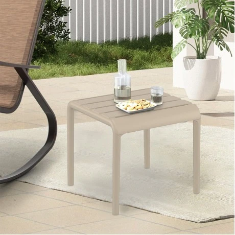 PARIS TAUPE ΤΡΑΠΕΖΙ 42X41X40εκ. ΠΟΛ/ΝΙΟΥ