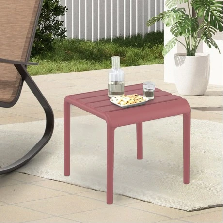PARIS MARSALA ΤΡΑΠΕΖΙ 42X41X40εκ. ΠΟΛ/ΝΙΟΥ